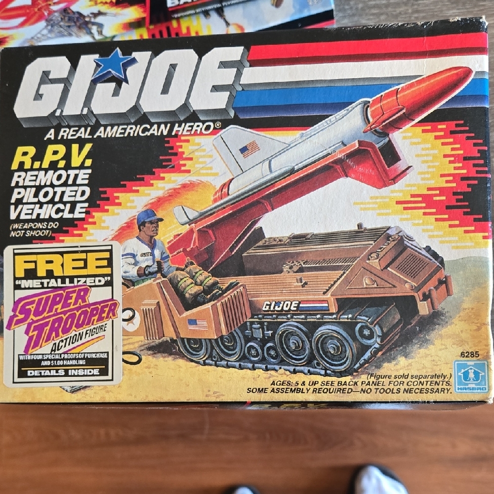 Hasbro G.I. Joe R.P.V. Remote Piloted Vehicle - Red, Blue, Brown